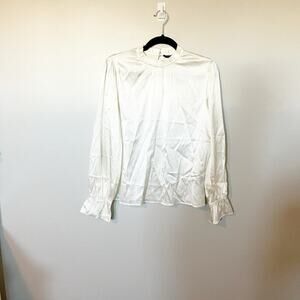 Cotes of London Temple silk blouse ivory size small nwt